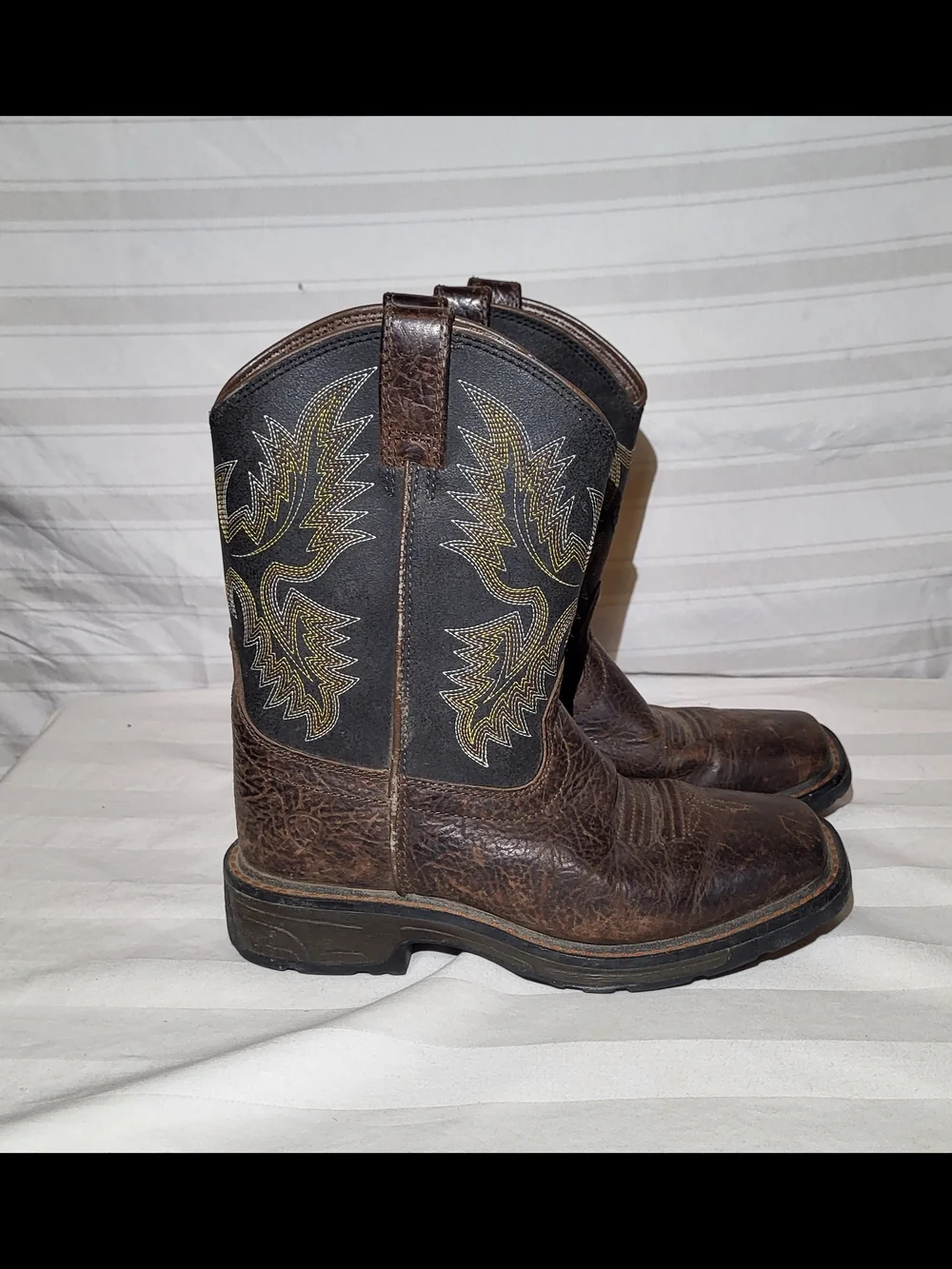 Ariat Boys Brown Leather Western Boots
